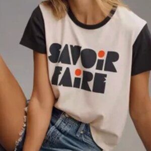 LIKE NEW Mother The Goodie Goodie 'Savoir Faire' Ringer Tee, Small